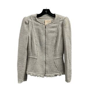 Rebecca TaylorTweed Pattern Evening Zipper Jacket, Size 4
